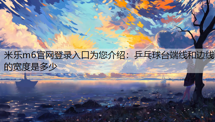 乒乓球台端线和边线的宽度是多少