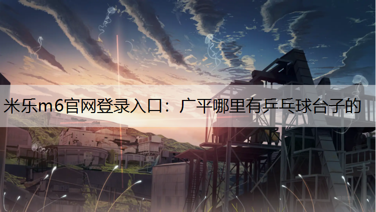 广平哪里有乒乓球台子的